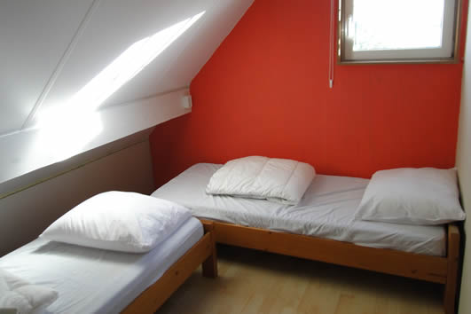 Slaapkamer, twee 1-persoonsbedden